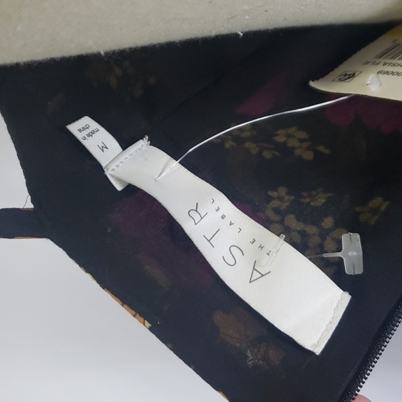 Astr Purple and Black Maxi Dress with Slit Spaghetti Straps - Picture 11 of 12